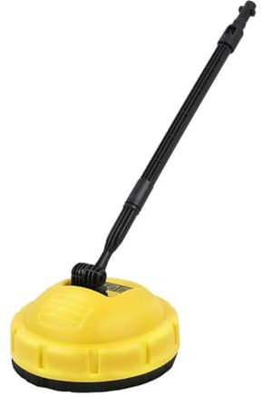 Wilitto Cleaning Brush,Bathroom Cleaning Brush Patio Cleaner Attachment Pressure Washer Accessories with Long Handle Dirt Removal Cleaning Brush Patio Cleaner Head for Karchers Yellow
