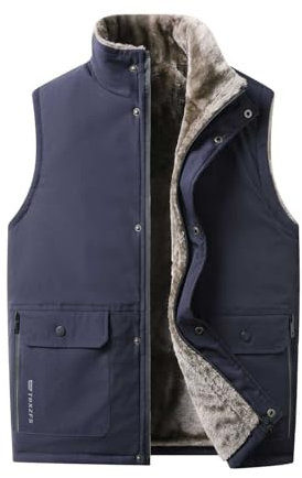 Générique Gilet Doudoune Homme sans Manche VêTement De Pluie Homme Surchemise Polaire Homme Gadget High Tech Utile Vestes De Costume Homme Ensemble Homme Ete Manteau Homme Hiver avec Fourrure