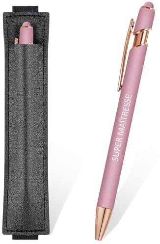 Clabby 2 in 1 Kugelschreiber Metallstift Als Geschenk Druckkugelschreiber mit Stifttasche, Abschiedsgeschenk für Lehrer, Professor