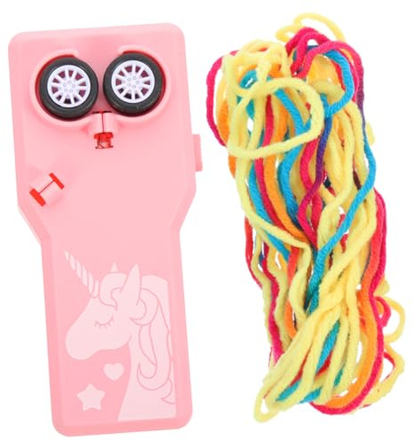 Yardwe 1satz Interaktives Katzenspielzeug Lustiger Seilwerfer Für Katzen Und Hunde Stressabbau-Spielzeug Pinkem Einhorn-Design Beruhigend Einfach Zu Bedienen Für Stundenlangen Spaß