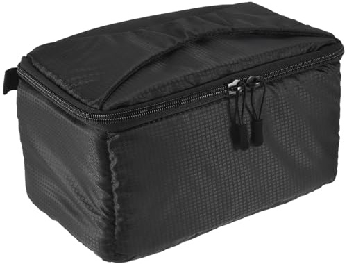 Agwuoetr Universal Insert Partition Gepolsterte Kamera Tasche Stoßfeste Schutz Hülle für DSLR SLR Kamera (Schwarz)