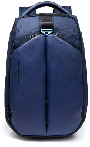 Piquadro Reiserucksack mit Laptop-Fach 15,6 Unisex Stoff/bio-based Materialien blau