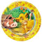 Disney Set Festa Compleanno 10 Piatti Tema Re Leone Timon Pumbaa e Simba Misura 19,5cm