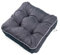 TexDeko® Ecolen Loungekissen Stuhlkissen 55x55x12 cm Sitzauflagen Gartenmöbel Polsterauflagen UV-Schutz & Wasserabweisend Bodenkissen Outdoor Rattanmöbel (Schwarz)