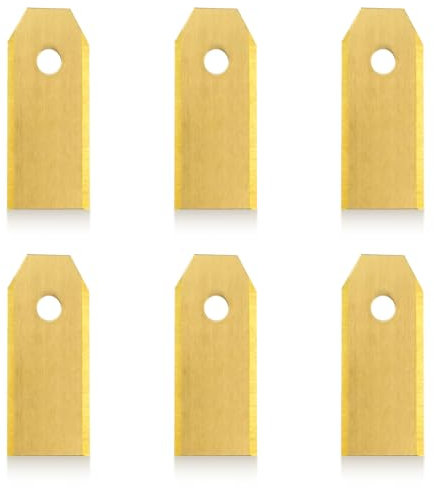 Edelstahl Rasentrimmer Messer,Ersatzmesser,Doppelte Metallklingen mit Unterbodenschutz,Inkl Schneidscheibe & Schrauben,Schneidscheibe Ersatzscheibe Trimmerscheibe für Einhell Akku Rasentrimmer (F)