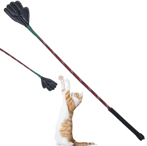 Target Stick Dog Training - Tragbares Flirt-Fleece für kleine Hunde, Trainingsgerät für Haustiere mit ergonomischem Griff für Welpen, Katzen, Kätzchen, Spielen im Freien