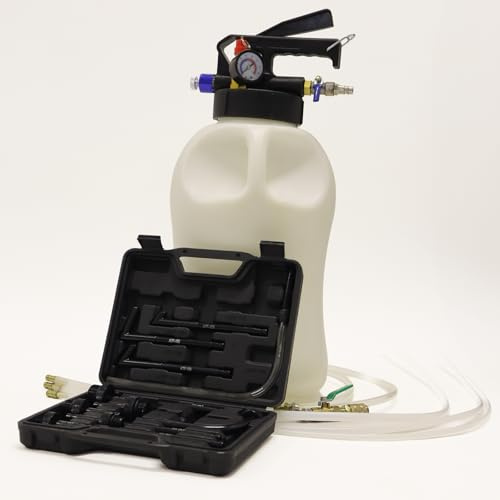 BITUXX Universal Getriebeöl Einfüllgerät Pumpe Öleinfüllgerät Öl Befüllgerät Getriebeölpumpe Ölfüllgerät Druckluft Pneumatisch 10L