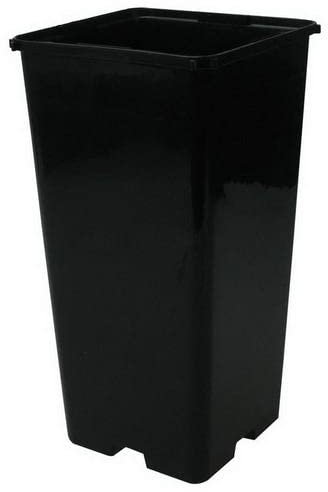 Pot carré noir de culture pour plantes CEP - 14,5x14,5x22cm (3L)