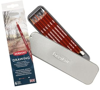 Derwent Crayons de Couleur Drawing Boite x6