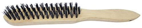 TIMCO Wooden Handle Wire Brush Steel-4 Rows Scratch