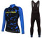 UGLY FROG Damen Radtrikot Set mit warm Fleece-Innenfutter/Trikot Langarm + Radlerhose Thermo Winddicht Fahrradbekleidung