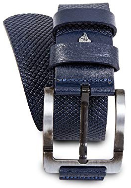 Rock Creek Designer Herren Ledergürtel Echt Leder Herrengürtel Breit Jeansgürtel Anzuggürtel Büffelleder Accessoires G-015 Navy 135
