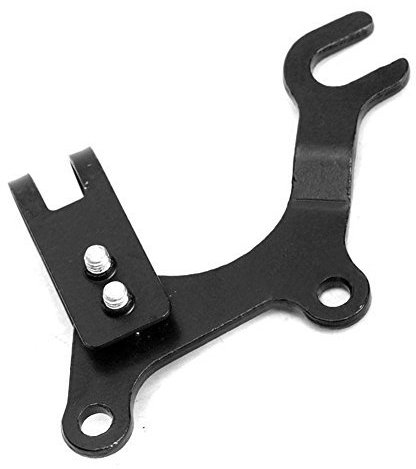 qiuxiaoaa 1 x 22 mm Fahrrad-Scheibenbremsen-Halterung, Rahmenadapter, Halterung, Metall, für Scheibenbremse, schwarz