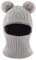 XIAOHAWANG Wintermütze Jungen Warme Strickmütze Mädchen Dicke Kindermützen Schlupfmütze Winddicht Kälteschutz Mütze für Baby, Kinder (Grau, 3-9Jahren)