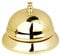 Metall Tischglocke Tischklingel Rezeptionsklingel mit klarem Klang Metall Service Glocke für Restaurant Küche Hotel Service or Trainingsglocken für Haustiere,Durchmesser 8,5 cm,1 PCS (Golden)