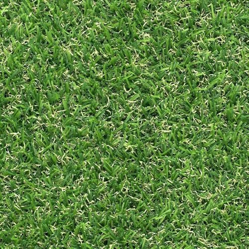 MadeInNature Kunstrasen Larzac, grün, natürliche grüne Fasern, Kunstrasen für den Außenbereich, für Balkon, Terrasse, viele Größen (Breite 1,33 x Länge 2,50 m)