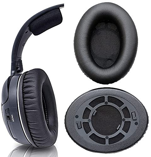 V-MOTA Ohrpolster kompatibel mit Sennheiser RS 110 115 117 119 120, HDR 110 115 120 117 119 ii Rf Wireless TV Headset, Ersatzkissen Reparaturteil (1 Paar) (Proteinleder-Ohrenschützer)