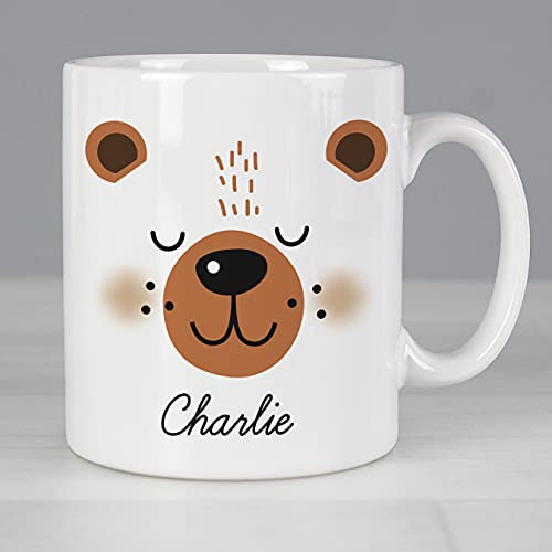 Ceylon Teabox Personalised Cute Bear Face Mug Personalised Mug Gift Personalised Mug