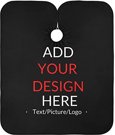 Individueller Friseurumhang, personalisierte professionelle Salon-Haarschnittumhänge, wasserdichter Haarschnitt-Zubehör, Bart-Rasier-Lätzchen für zu Hause und Friseurladen, 165 x 140 cm