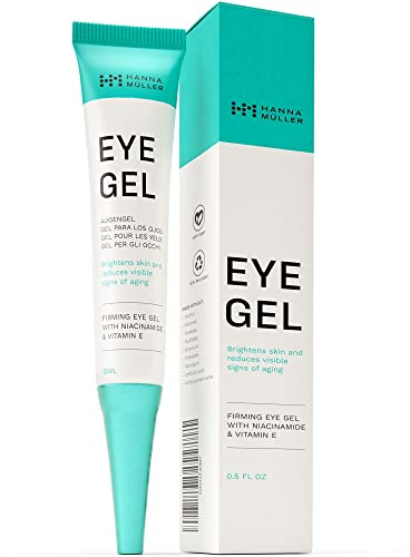 Straffendes Augengel gegen dunkle Augenringe und Schwellungen unter den Augen, Anti-Aging-Serum zur Reduzierung von feinen Linien und Fältchen, hellt die Augenpartie auf, 15 ml