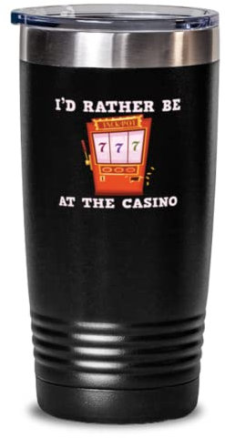 20oz Tumbler acciaio inossidabile isolato gioco divertente della slot machine