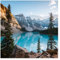 Bilderwelten Berge Fototapete Natur inkl. Kleister 192x192cm - Vliestapete Made in Germany - Tapete Berge Schlafzimmer - Bergsee Fototapete Natur Landschaft - Wandtapete Wohnzimmer Flur T_4518
