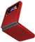 Cresee Hülle für Samsung Galaxy Z Flip 4 5G, Dünne PC Case Handyhülle Schutzhülle Cover für Galaxy Z Flip4 2022, Rot
