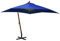 vidaXL Ombrellone a Sbalzo Azzurro 3x3 m Palo in Abete Massello