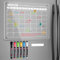 BIROYAL Acrylic Magnetic Fridge Monthly Calendar 2024 Set, Clear Magnetic Acrylic Fridge Monthly Planner Board with 6 Dry Erase Markers, Reusable Planner for Menu, Meal, Memo (16' x 12'')