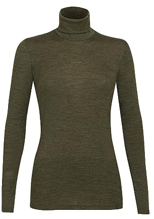 Dilling Merino Langarmshirt Damen – Merinowolle Longsleeve Langarm Shirt | 100% Bio-Merinowolle, temperaturregulierend & atmungsaktiv – Langarm-Unterhemd für Damen, Outdoor und Alltag