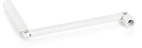 Manivelle et poignée pour volet roulant manuel - Longueur totale jusqu'à 1510 mm - Laqué blanc - Kit complet (Poignée Hexagonale seule)