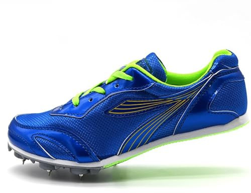 Scarpe da corsa de uomo,a media distanza, 7 Chiodi, unisex, con punte e stampa,Scarpe da Campo e da Pista,Scarpe Ginnastica Chiodati Atletica,Scarpe Sportive da Fondo per Sprint,Salto in Alto,30-46 EU