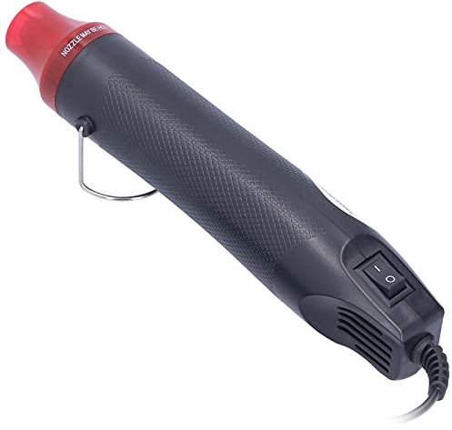 Mini Pistola de Calor, Pistola de Aire Caliente de Amplia Aplicación 390 ℉ Exterior de Plástico ABS para Proyectos de Bricolaje (Enchufe UE 230V)