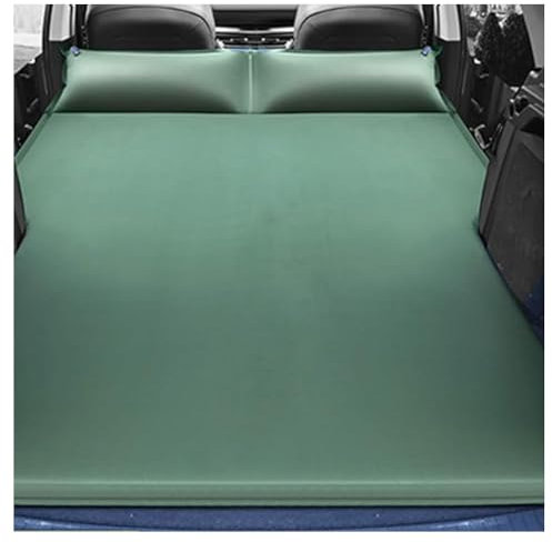 ZZZZS Auto Aufblasbares Luftmatratzen für Golf Polo Caravelle Multivan, Luftmatratze Kofferraum Luftbett Matratze Tragbares Reisematratze Autobett Camping Zubehör,F/Green
