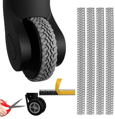 MaNeaz 4 Pezzo Copri Ruote copri valigia Trolley Ruote Per Valigie Copertura Copriruota Per Valigia In Silicone Per Bagagli In Silicone Ruote Impermeabile La Lunghezza Può Essere Tagliata