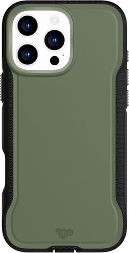 Tech21 EvoPro for iPhone 16 Pro Max Compatible with MagSafe - Impact Protection Case 21x Military Standard Tested - in Khaki/Black