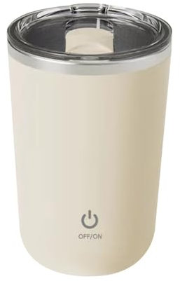 MiOYOOW Tasse à Café Auto-mélangante, 350ML IPX6 étanche, Mug à Mélange électrique Magnétique en Acier Inoxydable, avec Couvercle, pour la Maison, les Voyages et le Bureau