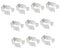 QUMIIRITY 10St LED-Lampenfassung du klipst Zubehör für die Montage von LED-Leuchtstoffröhren LED Lampenhalterung LED Röhrenhalterung Röhrenlampenclip Lichtschlauchclips Kunststoff Weiß