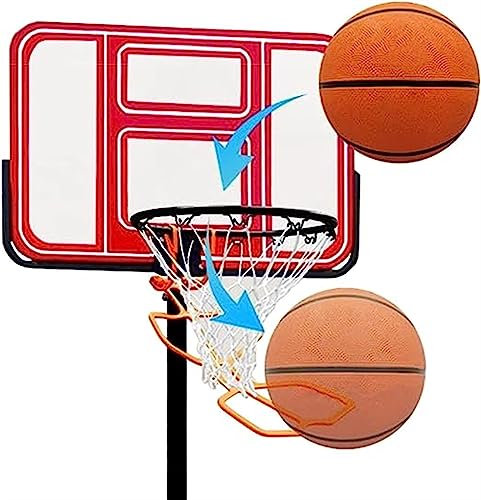YSXXIAN Basketball-Rücklaufball aus gelbem Kunststoff, hängende Basketball-Wurfhilfe, Kick-Out-Basketball-Rücklaufrutsche für den Innen- und Außenbereich