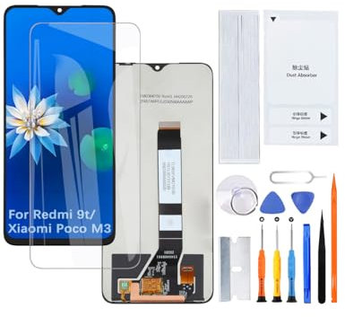 H&LYCYJ Pantalla de repuesto para Redmi 9t/Xiaomi Poco M3 J19S M2010J19SG M2010J19SY M2010J19CG LCD Montaje con kit