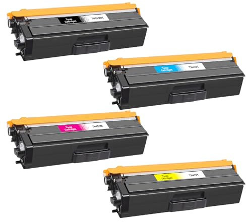 Yowell 4X TN423 TN-423 Toner Kompatibel für Brother TN-423 TN-421 TN-423BK TN-423C TN-423M TN-423Y Toner für DCP-L8410CDW HL-L8260CDW HL-L8360CDW DCP-L8410CDN MFC-L8900CDW MFC-L8690CDW