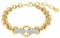 JOOP! Armband Edelstahl Damen Armschmuck, mit Zirkonia synth., 19+3 cm, Bicolor, Kommt in Schmuck Geschenk Box, 2039842