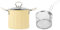 Générique Friteuse 3L avec Panier pour La Maison et Le Camping, jaune