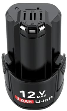 Batería de repuesto de iones de litio de 12 V y 3000 mAh compatible con las baterías de herramientas eléctricas inalámbricas Bosch BAT411, BAT412A, BAT413A y PS20-2.(1ps 3000mAh)