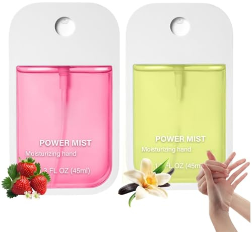 2PCS Mist Hydrating Hand Sanitize/r Spray for Adults,Hand Sani/tiser spray,Ha/nd S/anitiser Mini,spra/y han/d saniti/ser,Travel H/and Saniti/ser Spra/y,Small Han/d Sa/nitiser(Strawberries and vanilla)
