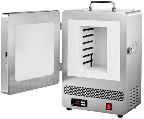 VEVOR Four de Fusion Électrique 1650 W, Fourneau de Fusion Numérique, Température Maximale 1200 °C, pour la Coulée à la Cire Perdue, Bricolage de l'Argile, Recuit des Métaux, Cuisson de la Céramique