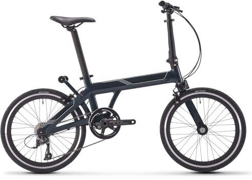 Sava Z3 Carbon Faltrad 20 Zoll | Ultraleichtes Klapprad mit Carbon Rahmen & Sora R3000 9-Gang | Für Erwachsene, Damen & Herren, Dunkelblau