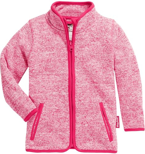 Playshoes Fleece-Jacke Unisex Kinder Outdoor-Oberteil, pink Strickfleece, 92