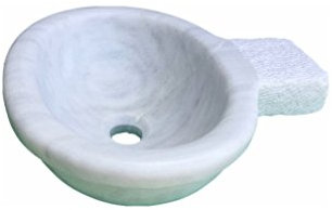 LAVABO SUSPENDIDO MÁRMOL BLANCO - 45 CM ANCHO