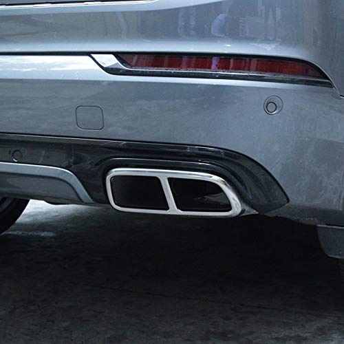 HIGH FLYING für XC90 2015-2020 Verchromt Endrohr Auspuffanlage Auspuff Stylingleisten 2 Stück Edelstahl